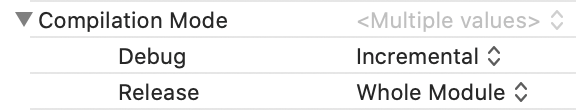 Swift compilation modes